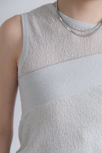 ✨推！“Liz" Cross-shoulder Two-piece (Silver Grey)