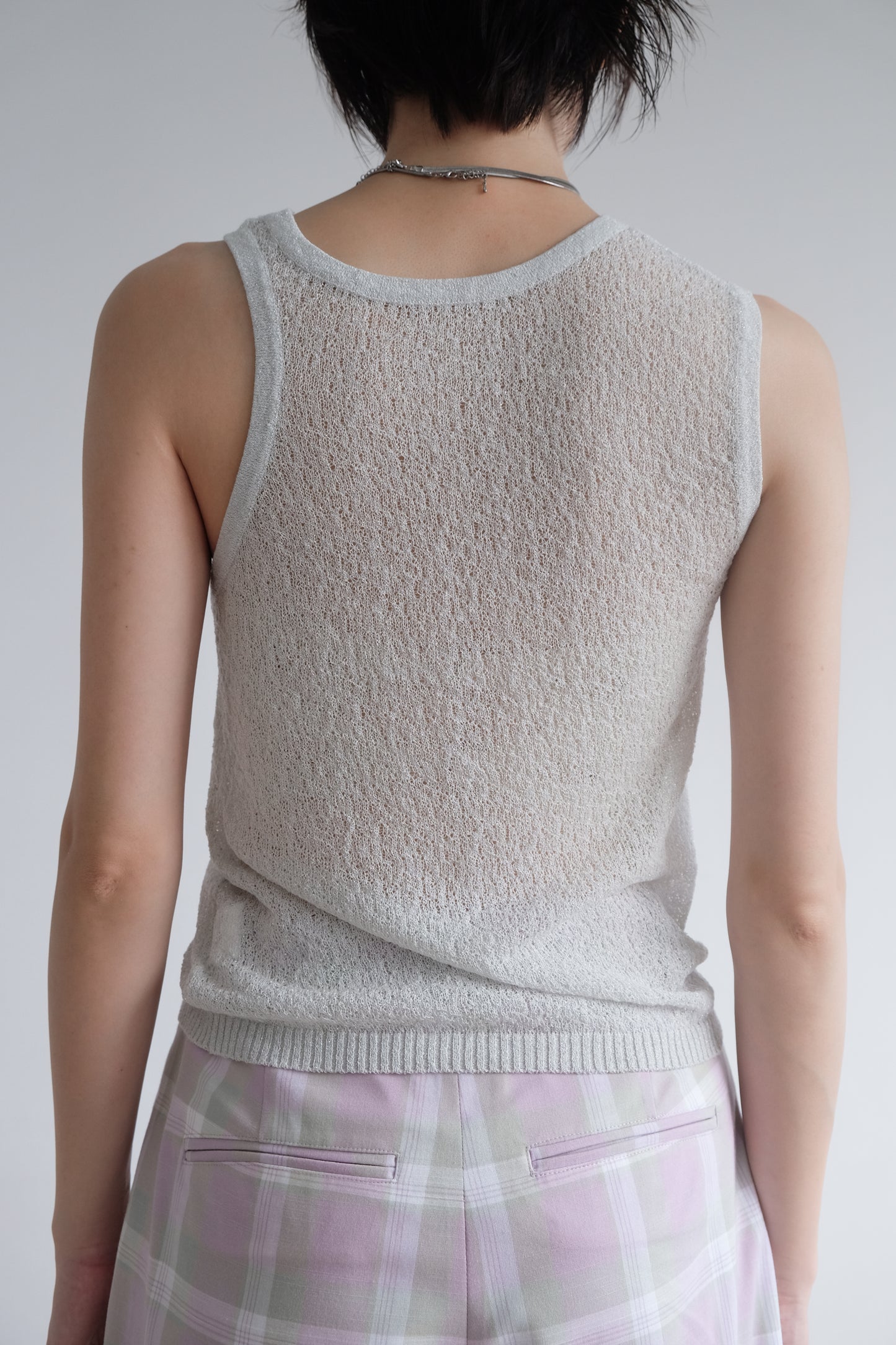 ✨推！“Liz" Cross-shoulder Two-piece (Silver Grey)