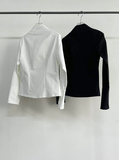 Victorian Flexible-button Blouse (Ivory)