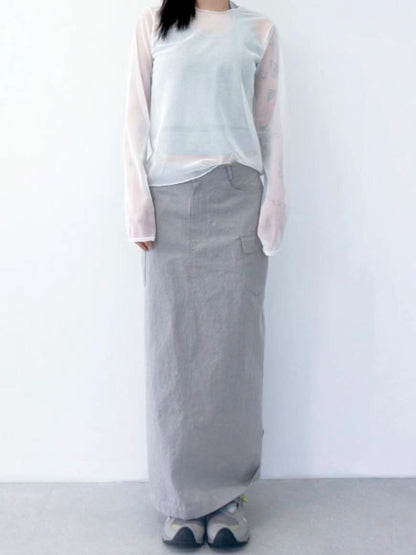 連線優惠/ See-through Layering Long Sleeves