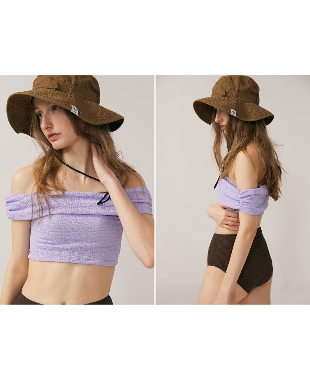連線優惠/ Off-shoulder High-waist Bikini