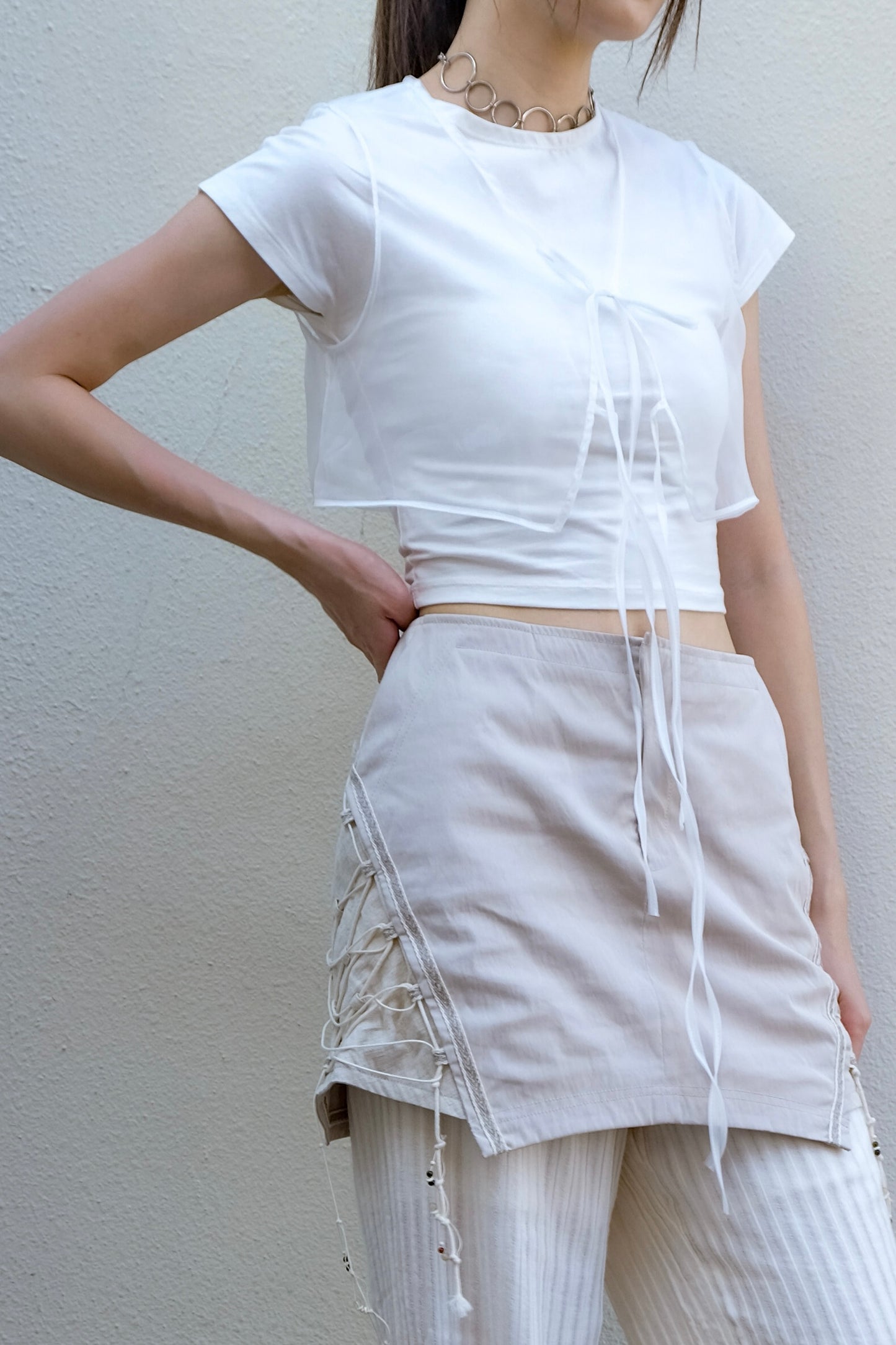 推✨"Elf" Layering & See-through Top (White)