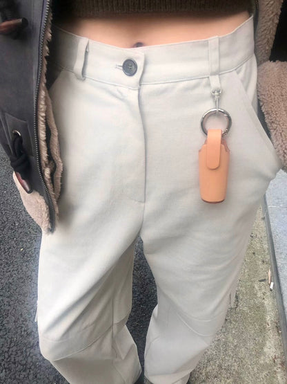 ✨推！"Jesse" Cargo Pants with Buckles (Ivory)
