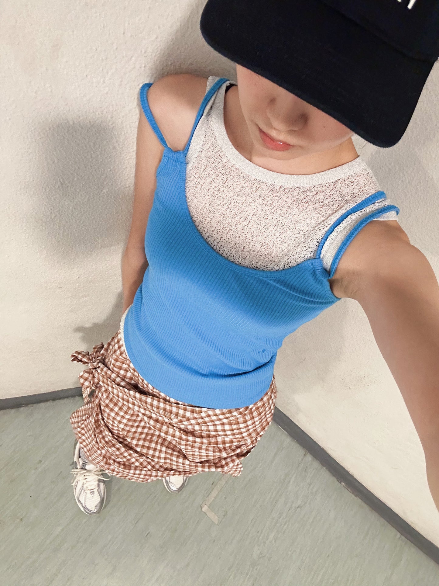✨推！“Liz" Cross-shoulder Two-piece (Silver Grey)