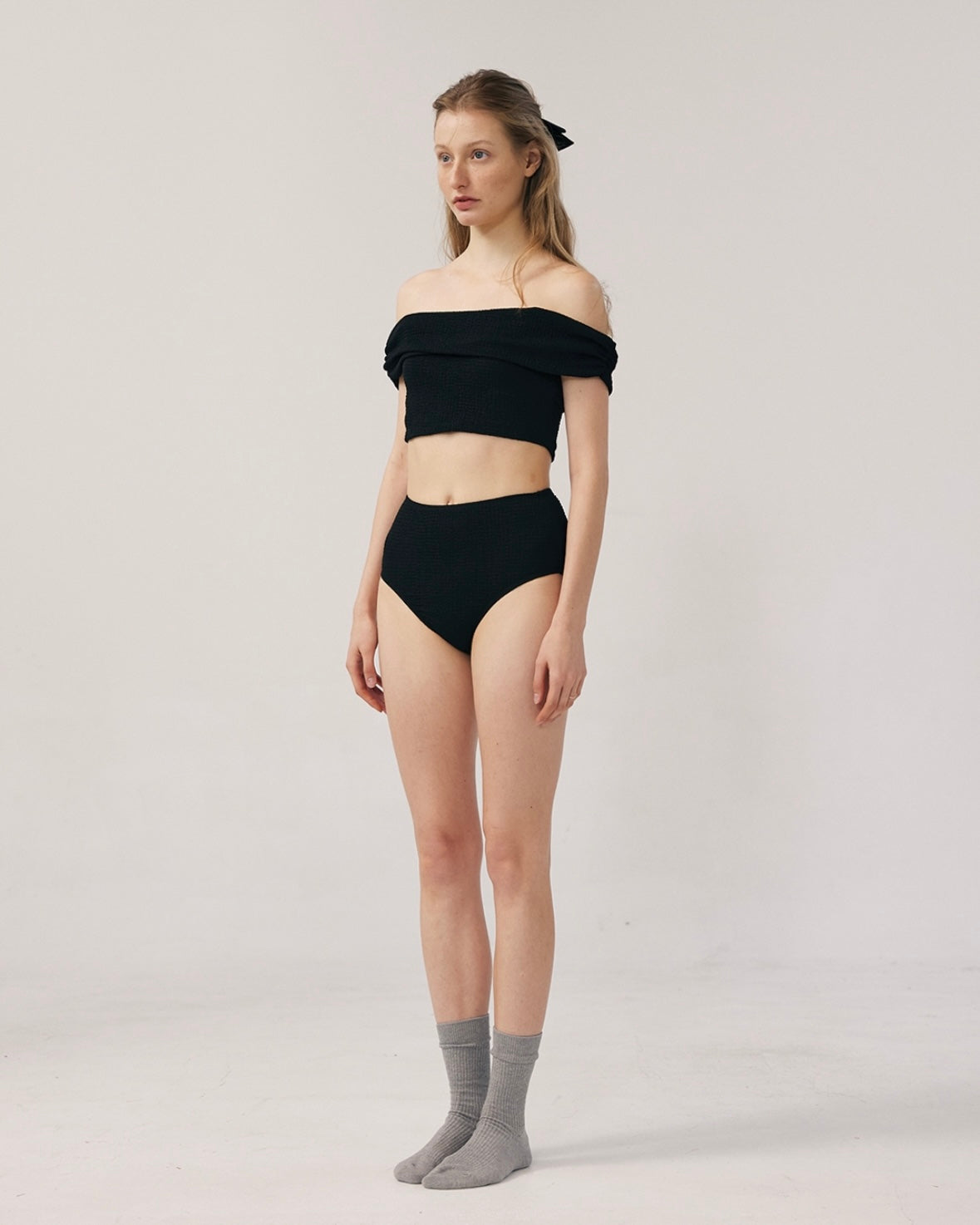 連線優惠/ Off-shoulder High-waist Bikini