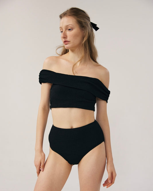 連線優惠/ Off-shoulder High-waist Bikini