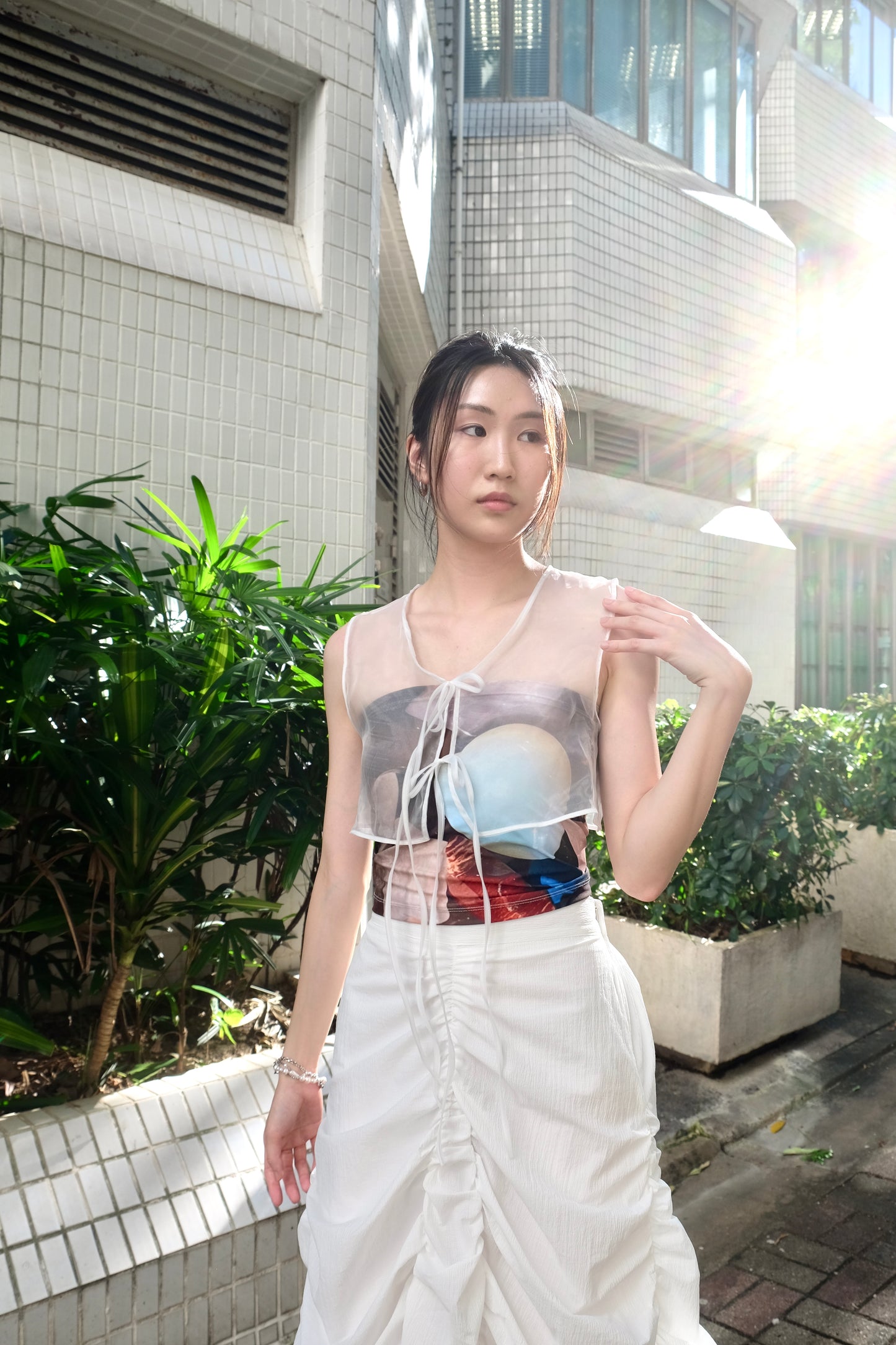 推✨"Elf" Layering & See-through Top (White)