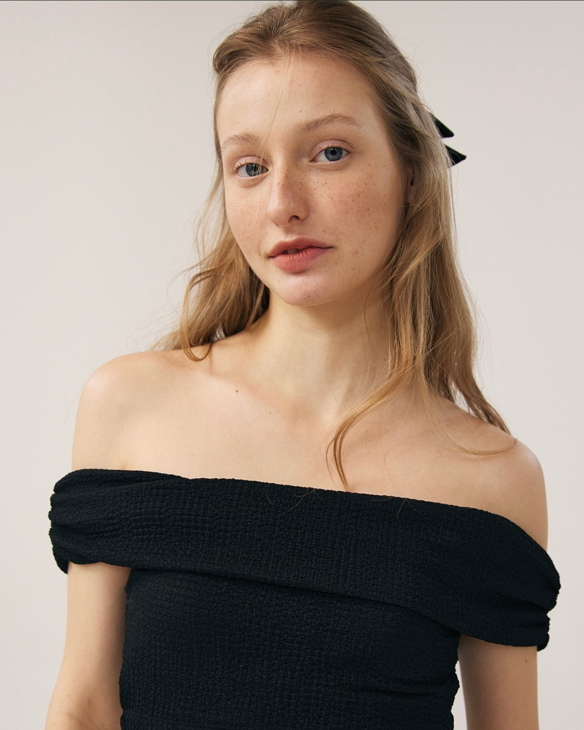 連線優惠/ Off-shoulder High-waist Bikini
