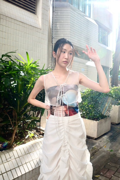 推✨"Elf" Layering & See-through Top (White)