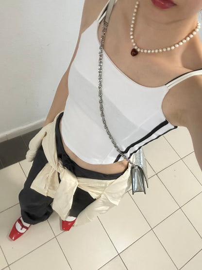 Blokecore V-waist Cami (White)