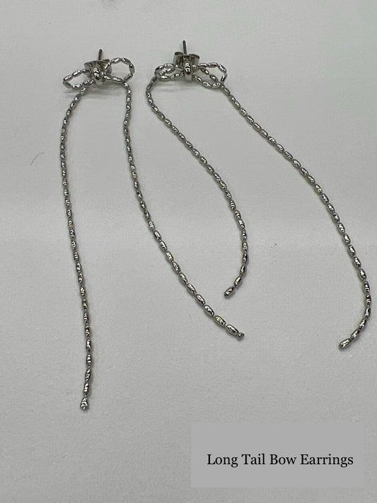 ✨推！Long Tail Bow Earrings
