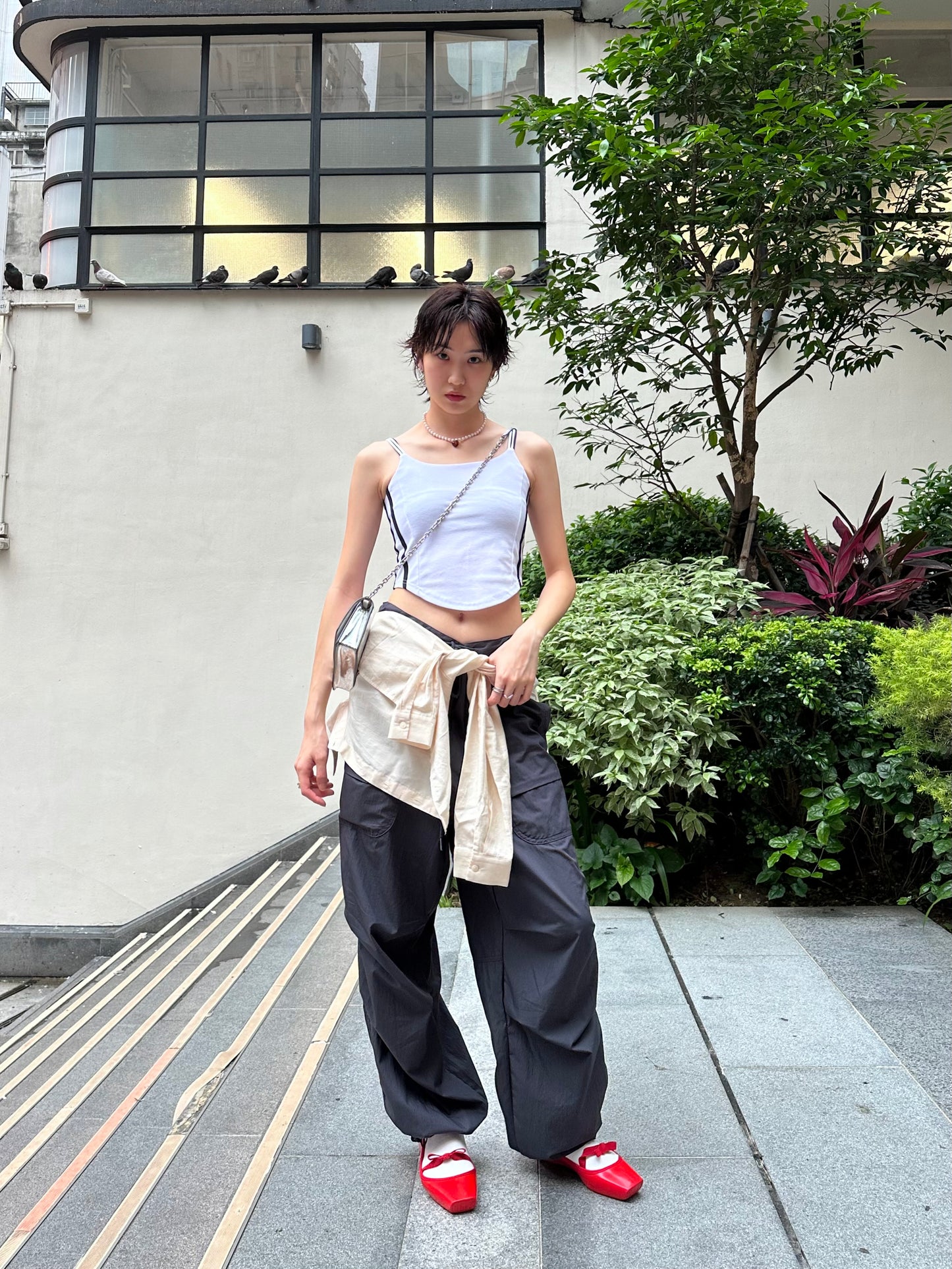 Blokecore V-waist Cami (White)
