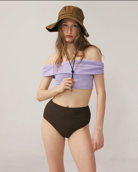連線優惠/ Off-shoulder High-waist Bikini