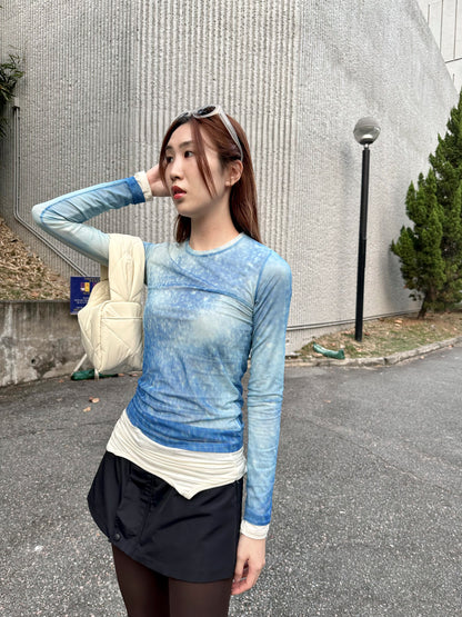 "Gemini" Two-way Layering Top (Caramel/ Charcoal/ Ivory)