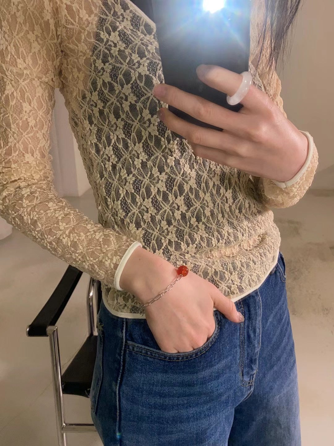 Scoop Lace Top (3 Colours)