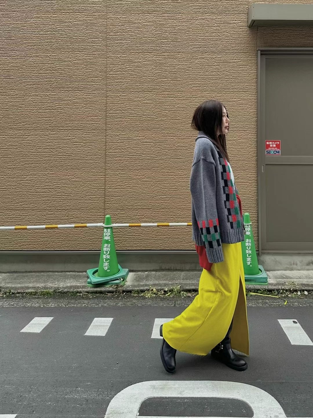 ✨推！Sporty Slit Skirt (Yellow)