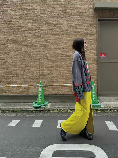 ✨推！Sporty Slit Skirt (Yellow)