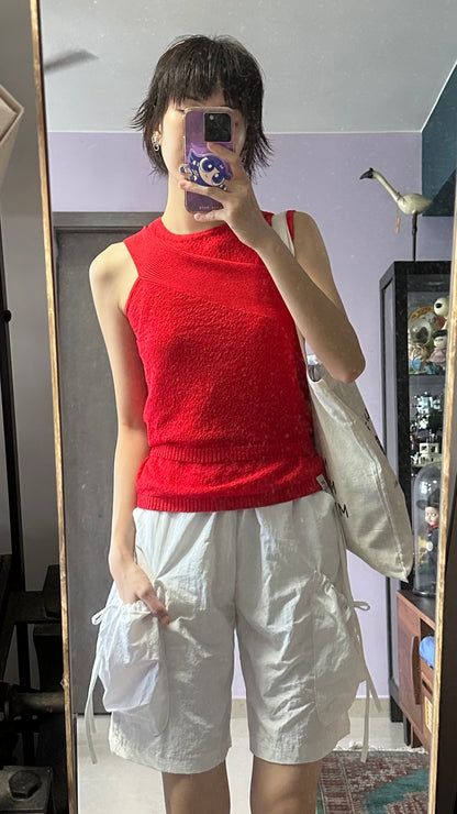 ✨推！"Ballet Boy" Ribboned Shorts (White)