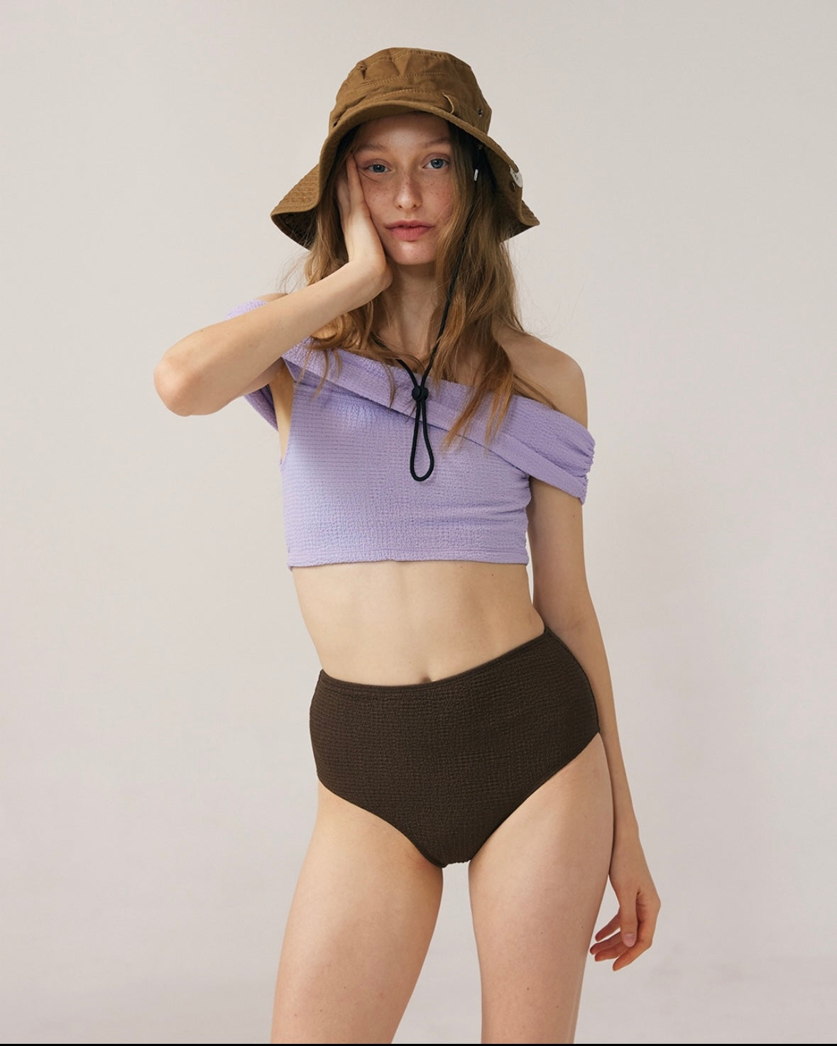 連線優惠/ Off-shoulder High-waist Bikini