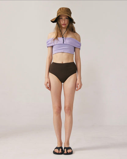 連線優惠/ Off-shoulder High-waist Bikini