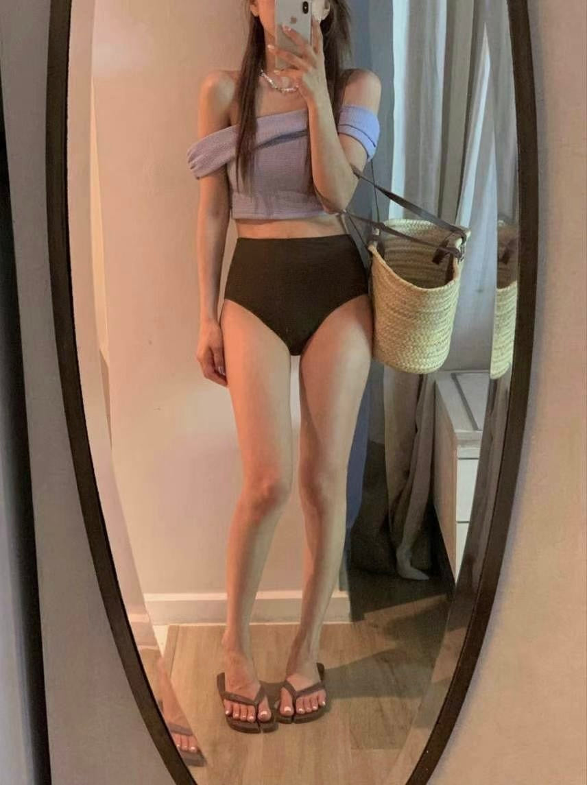 連線優惠/ Off-shoulder High-waist Bikini