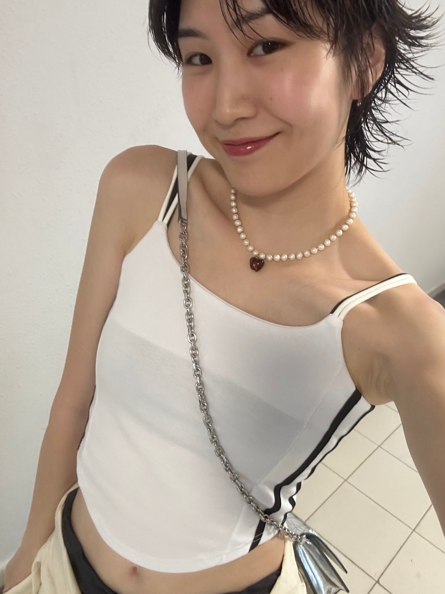 Blokecore V-waist Cami (White)