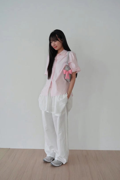 連線優惠/ Relaxed Short Sleeved Shirt