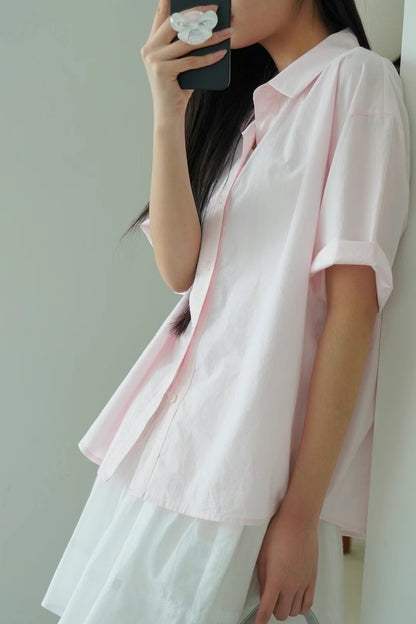連線優惠/ Relaxed Short Sleeved Shirt