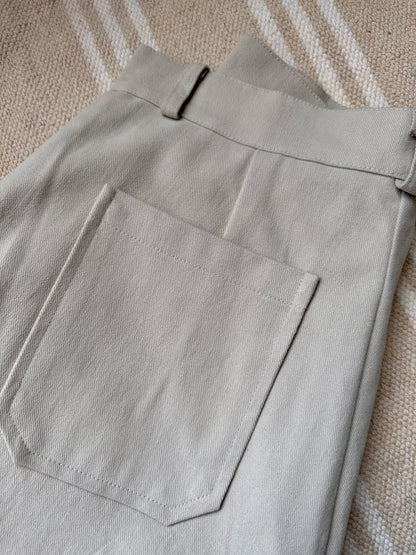 ✨推！"Jesse" Cargo Pants with Buckles (Ivory)